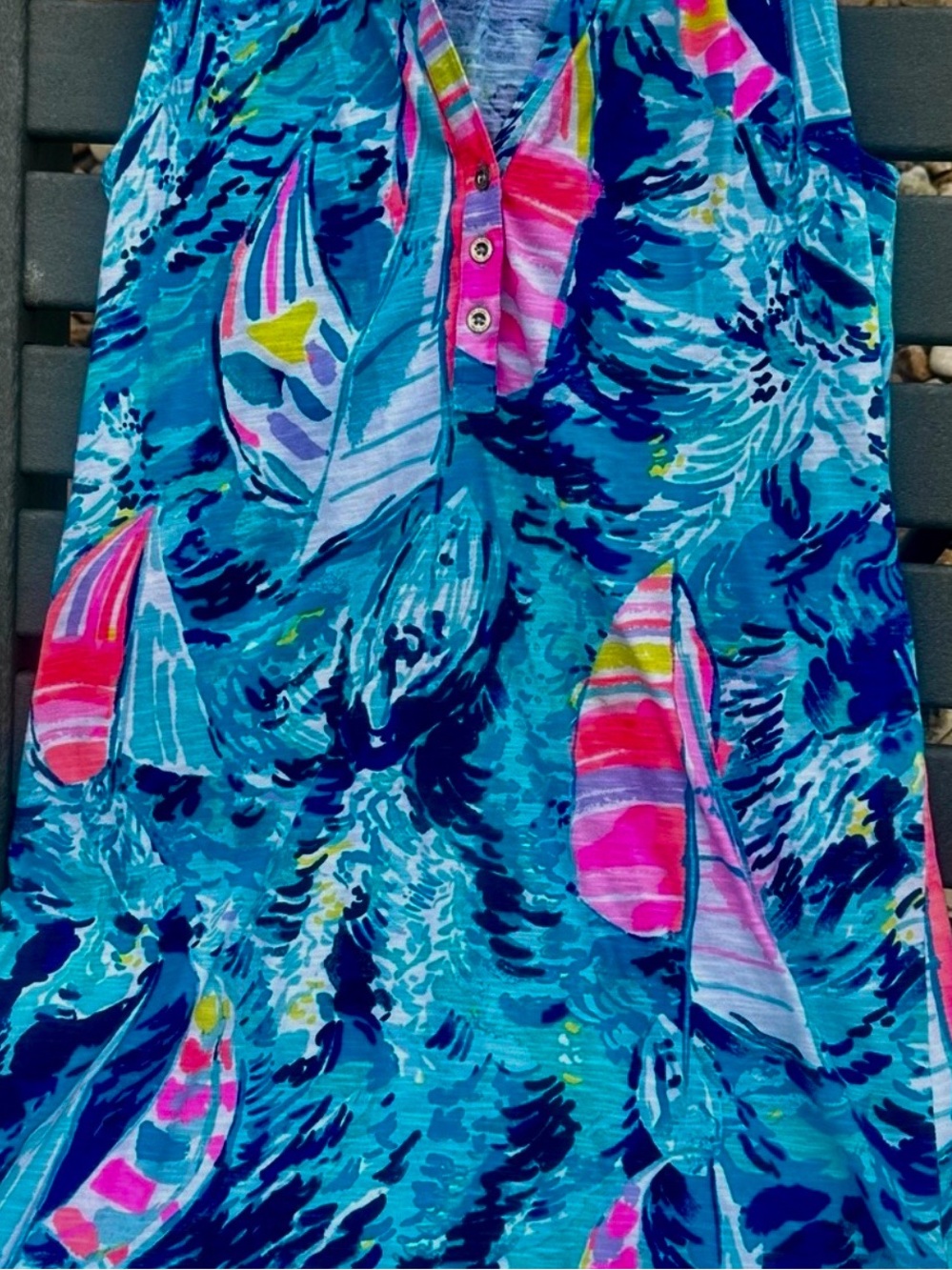 Pulitzer sleeveless dress size small - tropical print.